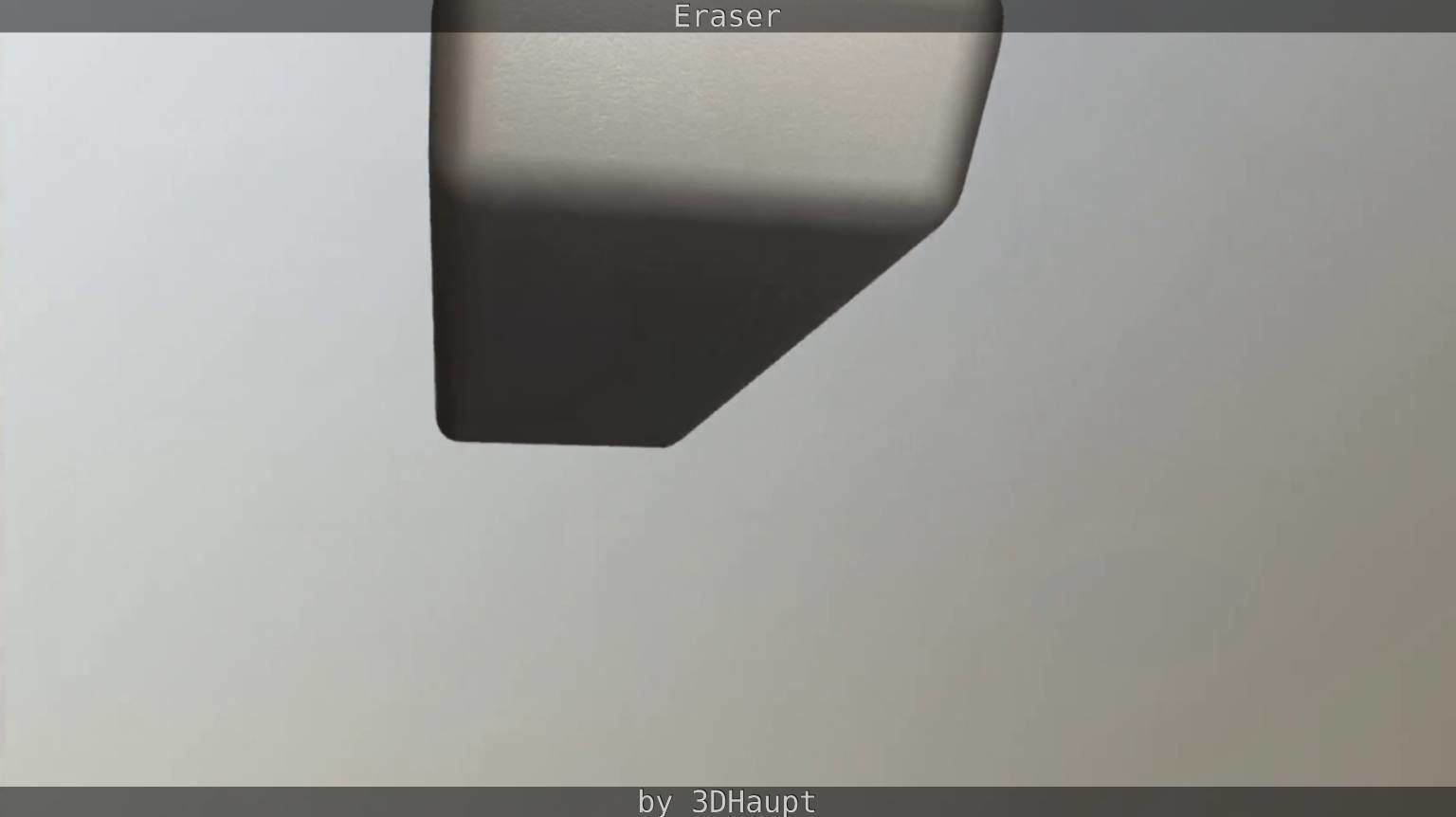 Eraser orange pencil on table Low-poly 3D model_93