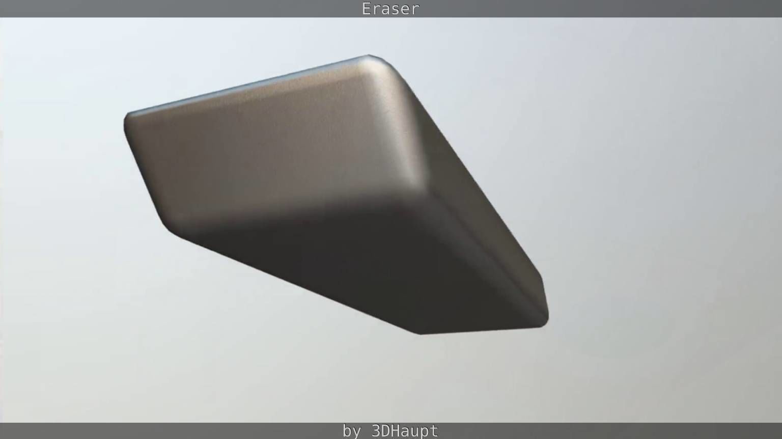 Eraser orange pencil on table Low-poly 3D model_94