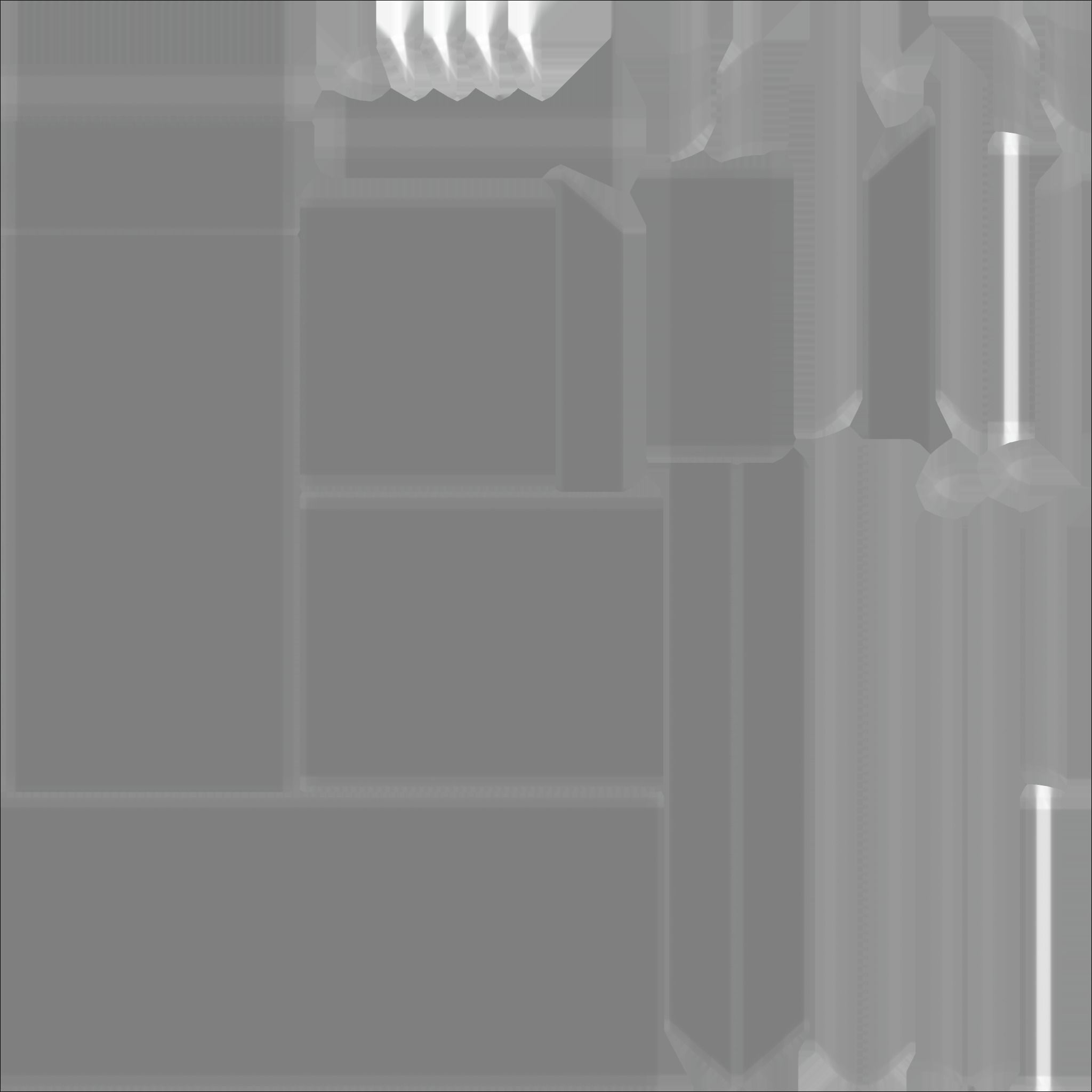 Eraser orange pencil on table Low-poly 3D model_13