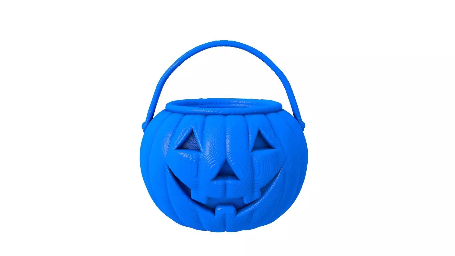 halloween basket - basket - basket stl - pumpkin  3D print model_0