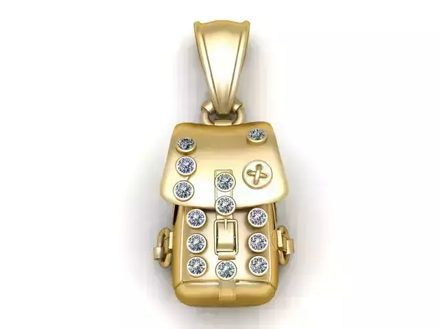 Backpack Pendant  3D Printable Model