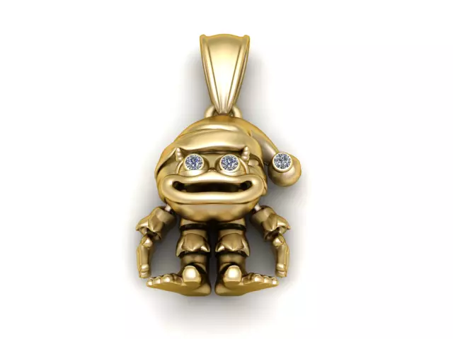Elf Monster Pendant 3D Printable Model 3D print model