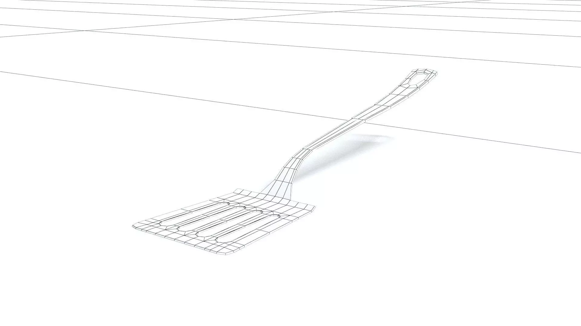 laos Spatula Low-poly 3D model_7