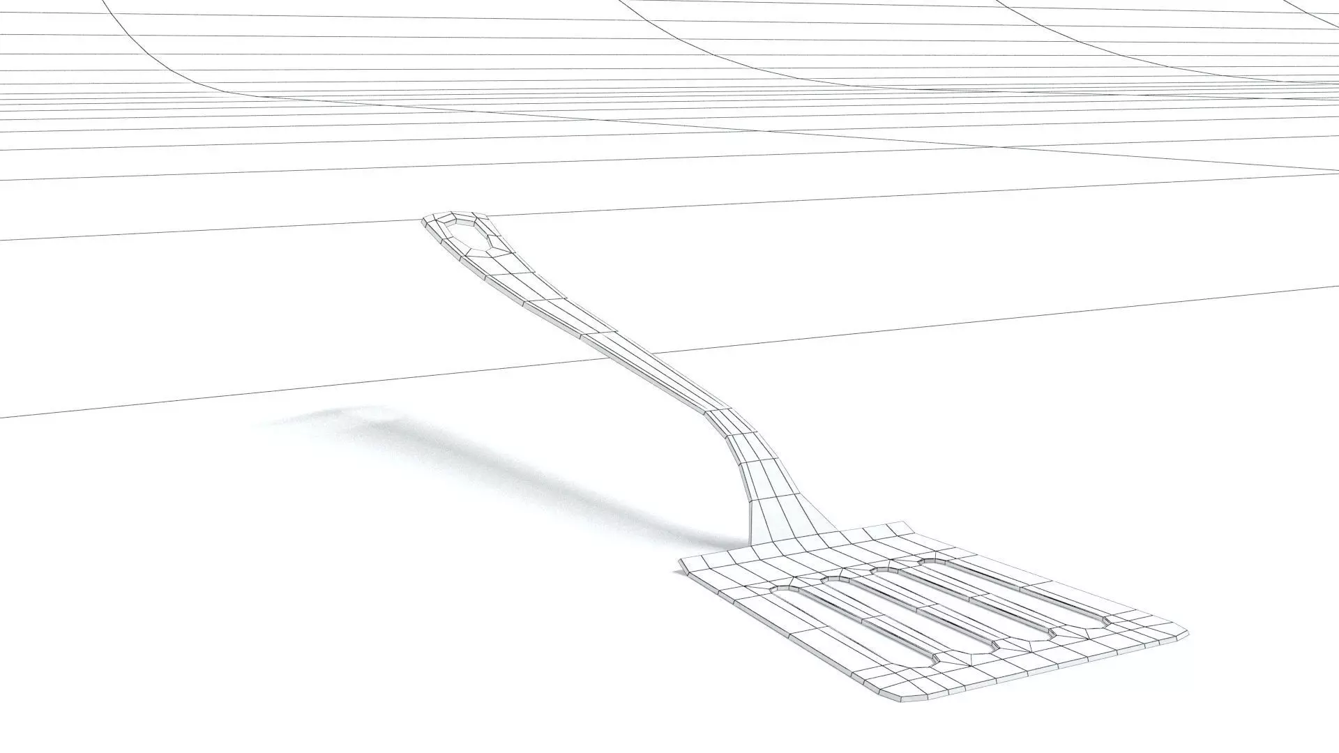 laos Spatula Low-poly 3D model_6