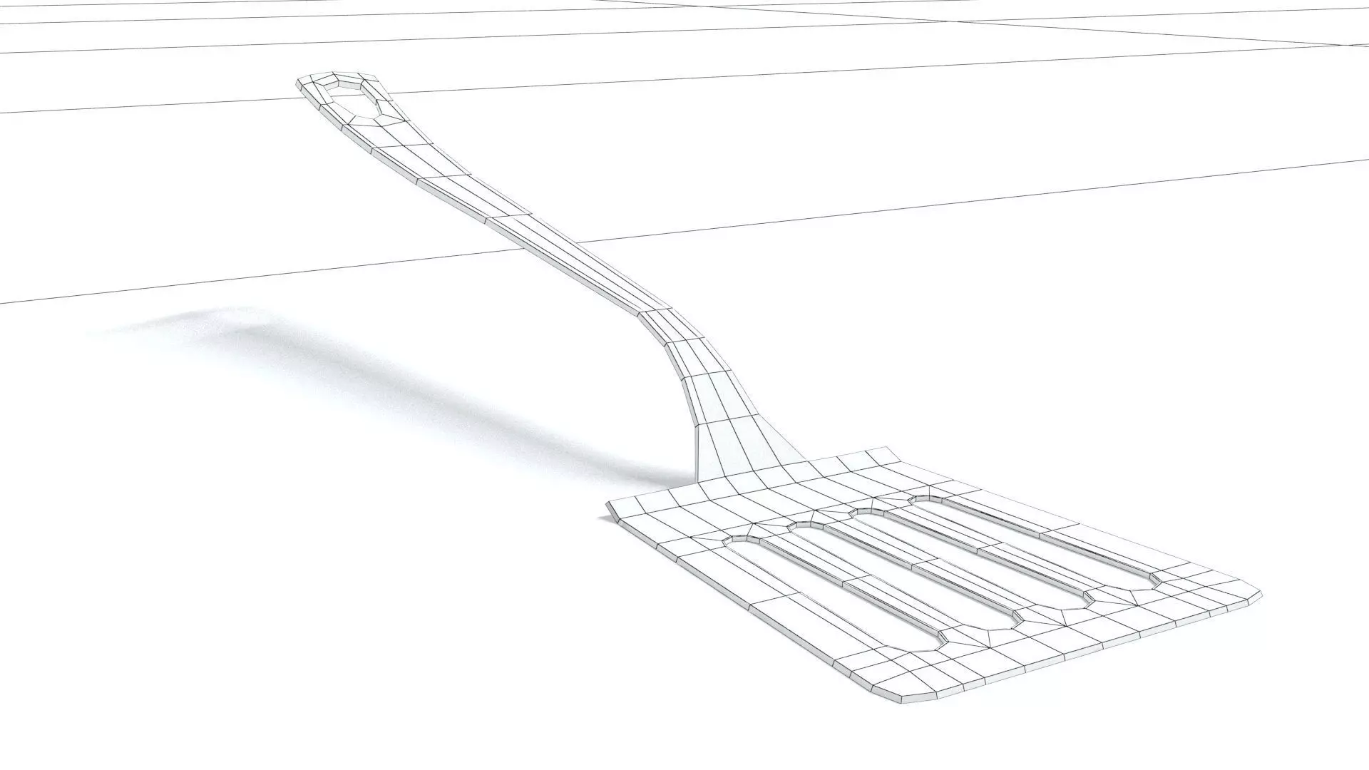 laos Spatula Low-poly 3D model_9