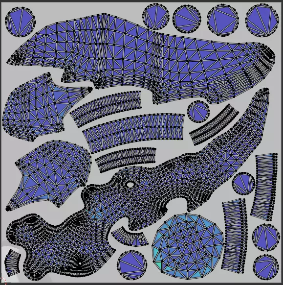 Frostfang - Stylized Fantasy Bone-Ice Sword -Game-Ready Low-poly 3D model_9