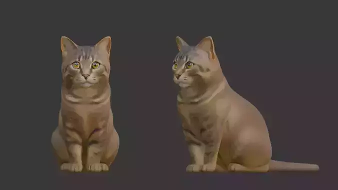 Cat Kitten 3D Scan Print