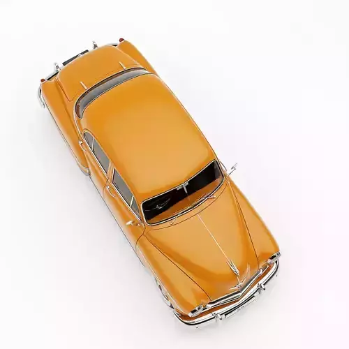 Classic Four Door Sedan Low-poly 3D model 3