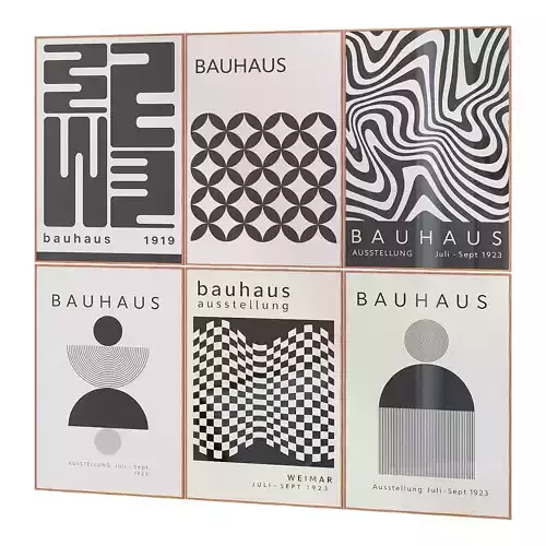 Bauhaus poster set