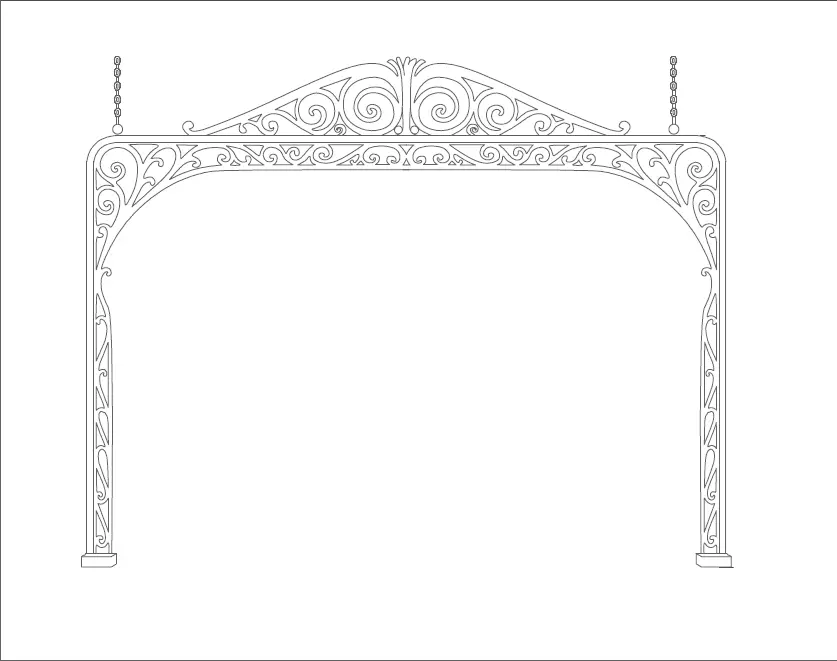 Pergola en vista  3D print model_0