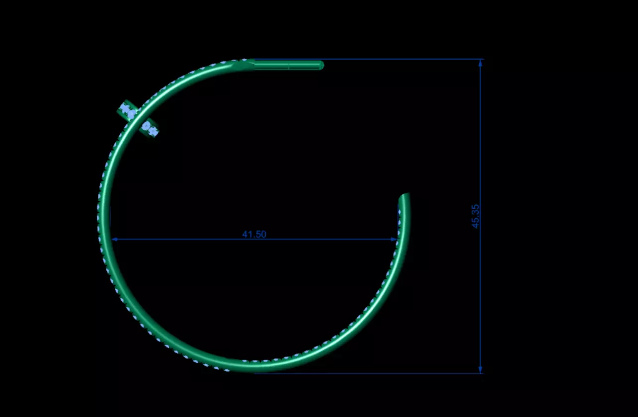 Earrings Cartier 3D print model_8