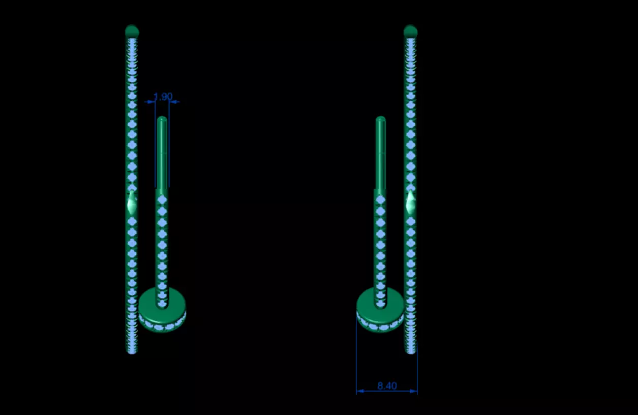 Earrings Cartier 3D print model_9