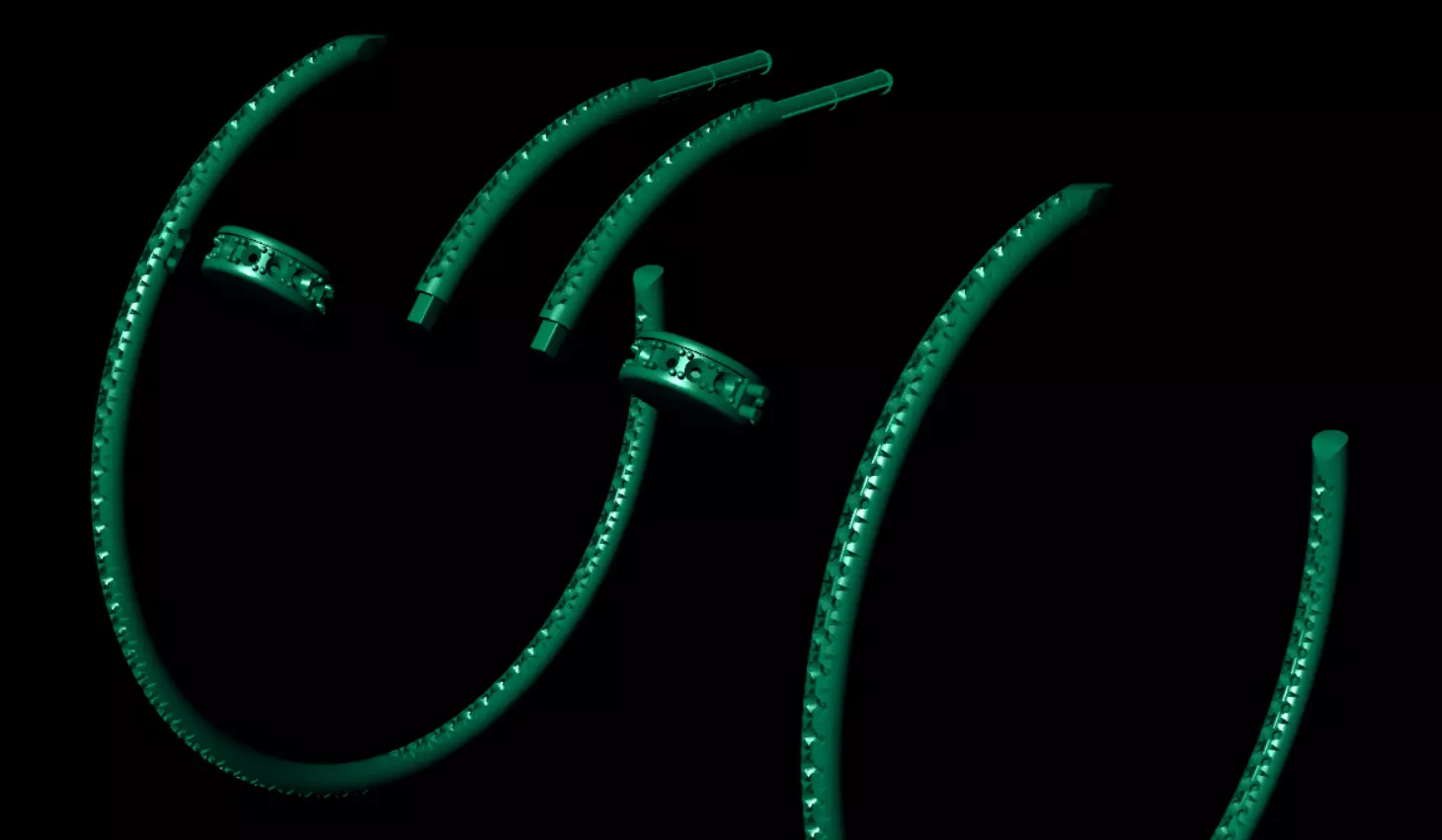 Earrings Cartier 3D print model_10