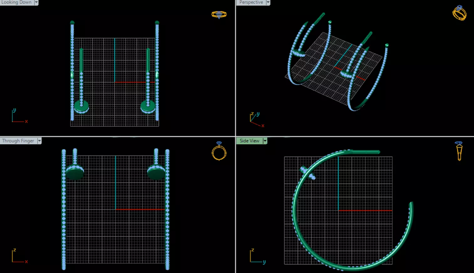 Earrings Cartier 3D print model_7