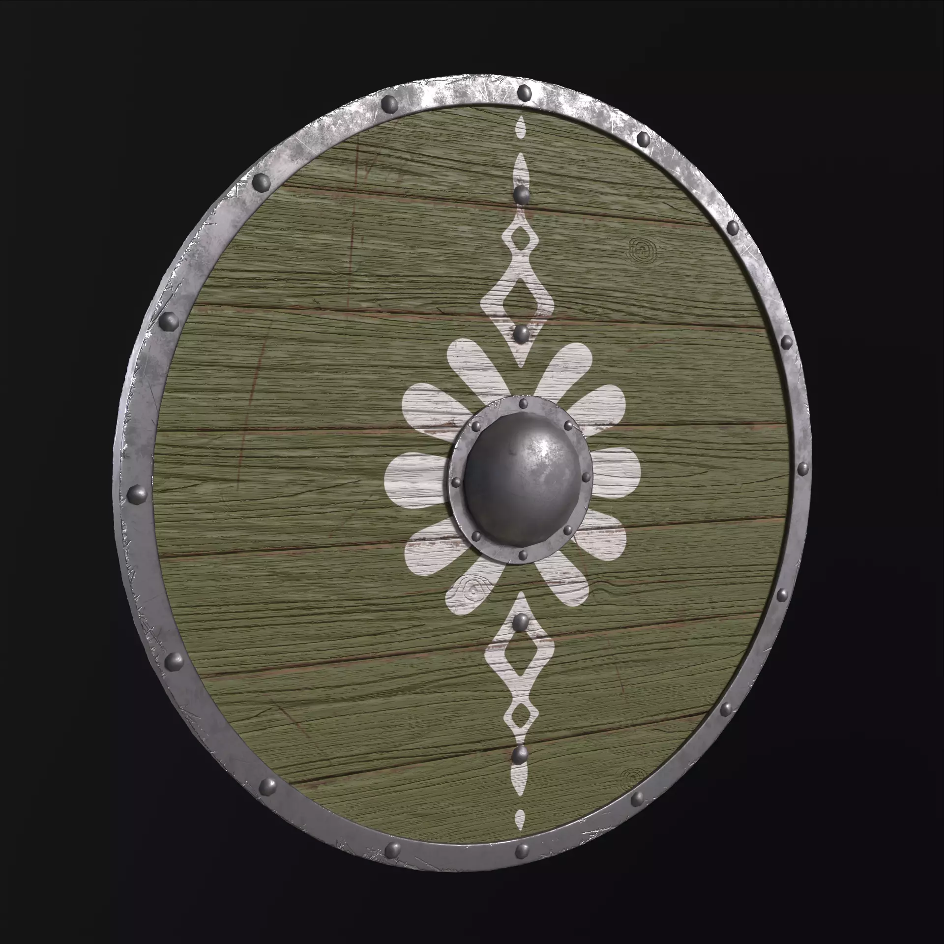 Viking Shield Collection Low-poly 3D model_49