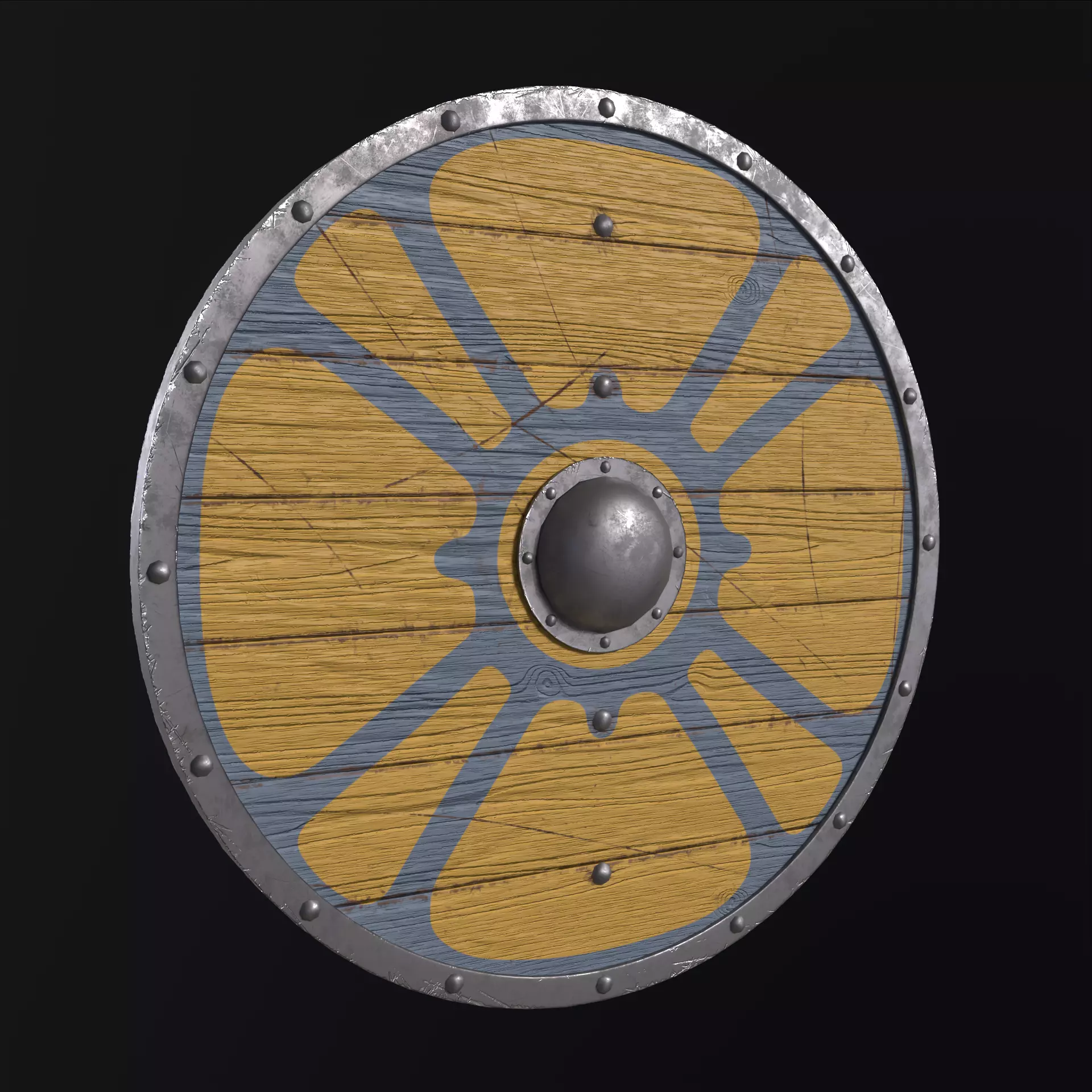 Viking Shield Collection Low-poly 3D model_48