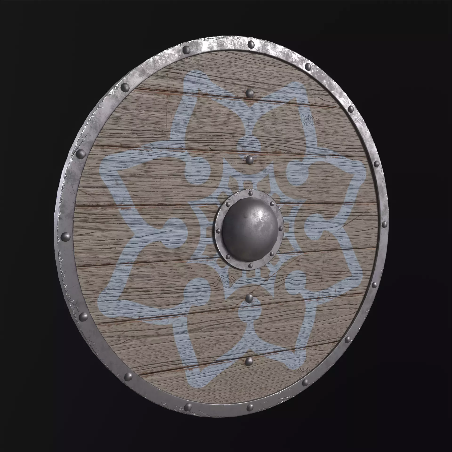 Viking Shield Collection Low-poly 3D model_20