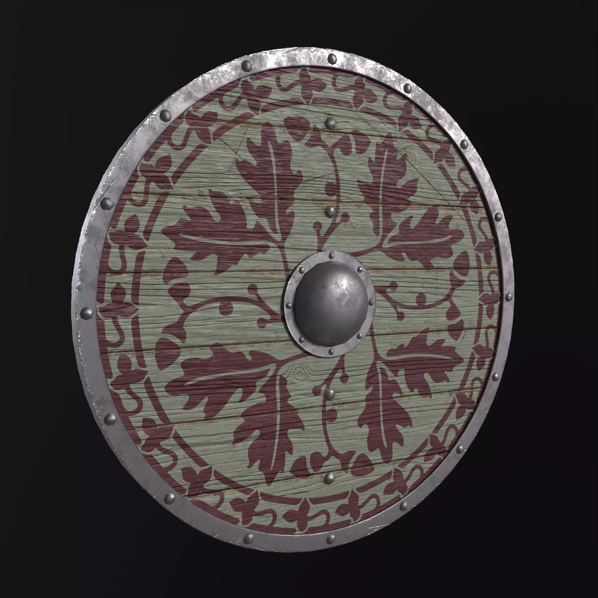 Viking Shield Collection Low-poly 3D model_44