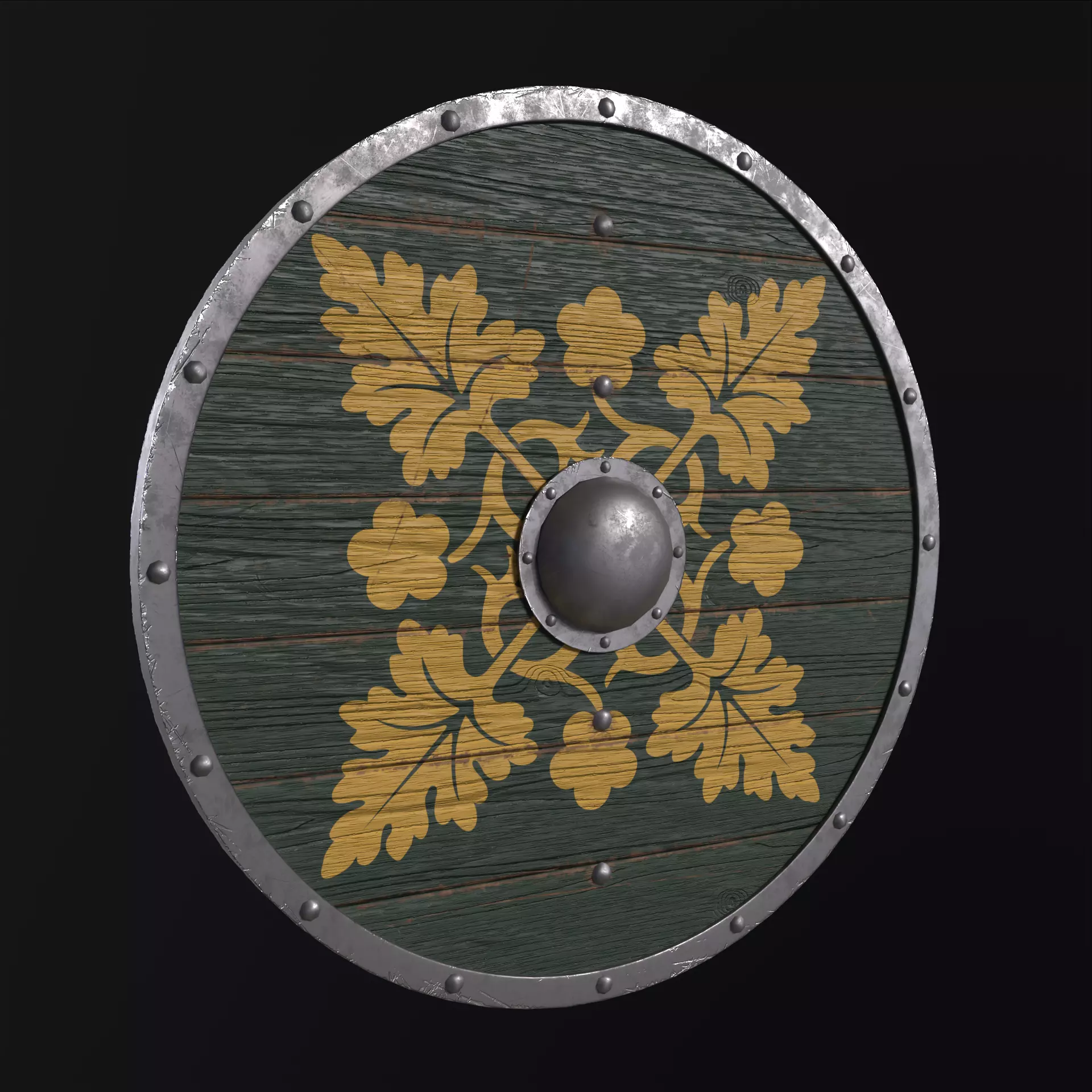 Viking Shield Collection Low-poly 3D model_26