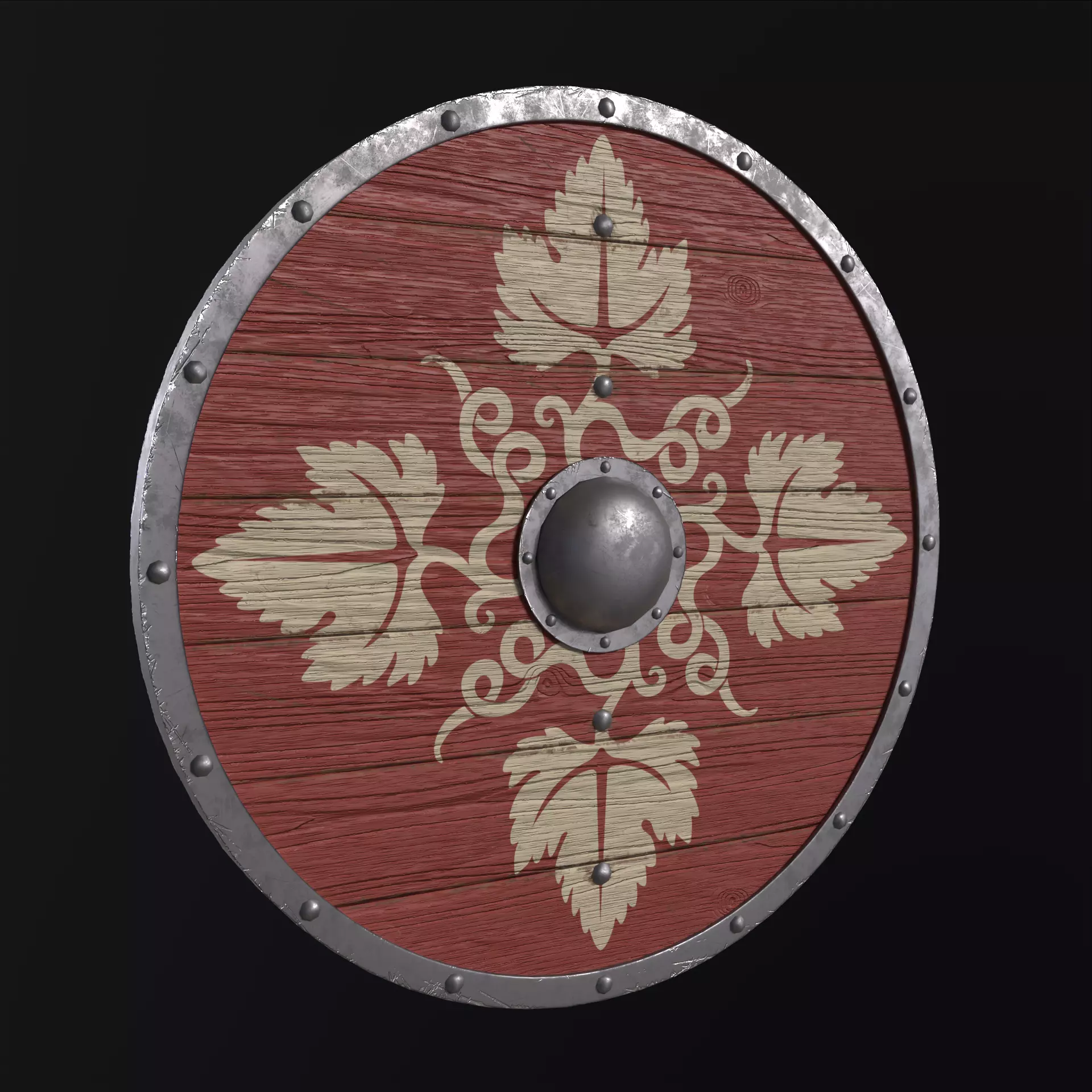 Viking Shield Collection Low-poly 3D model_30