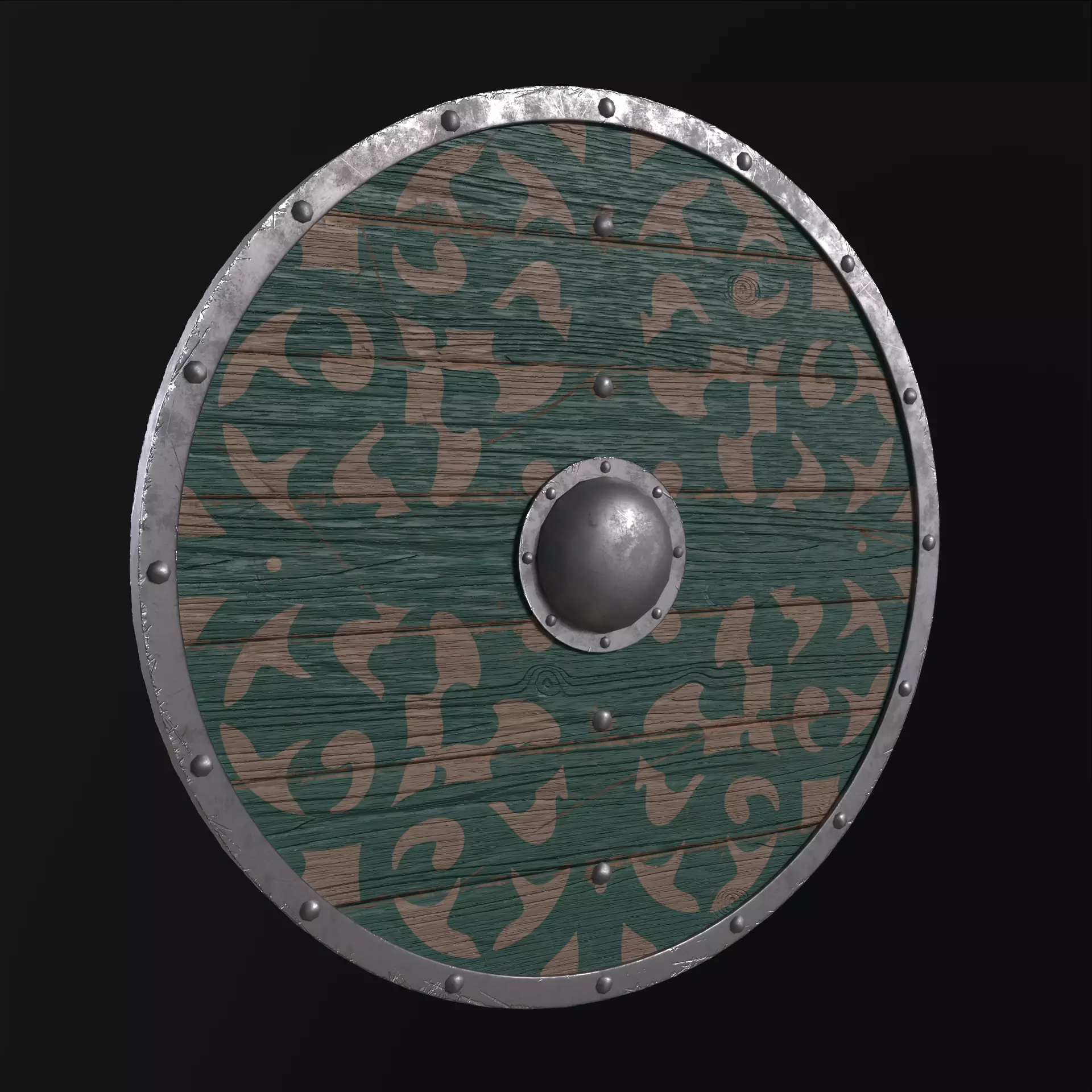Viking Shield Collection Low-poly 3D model_47