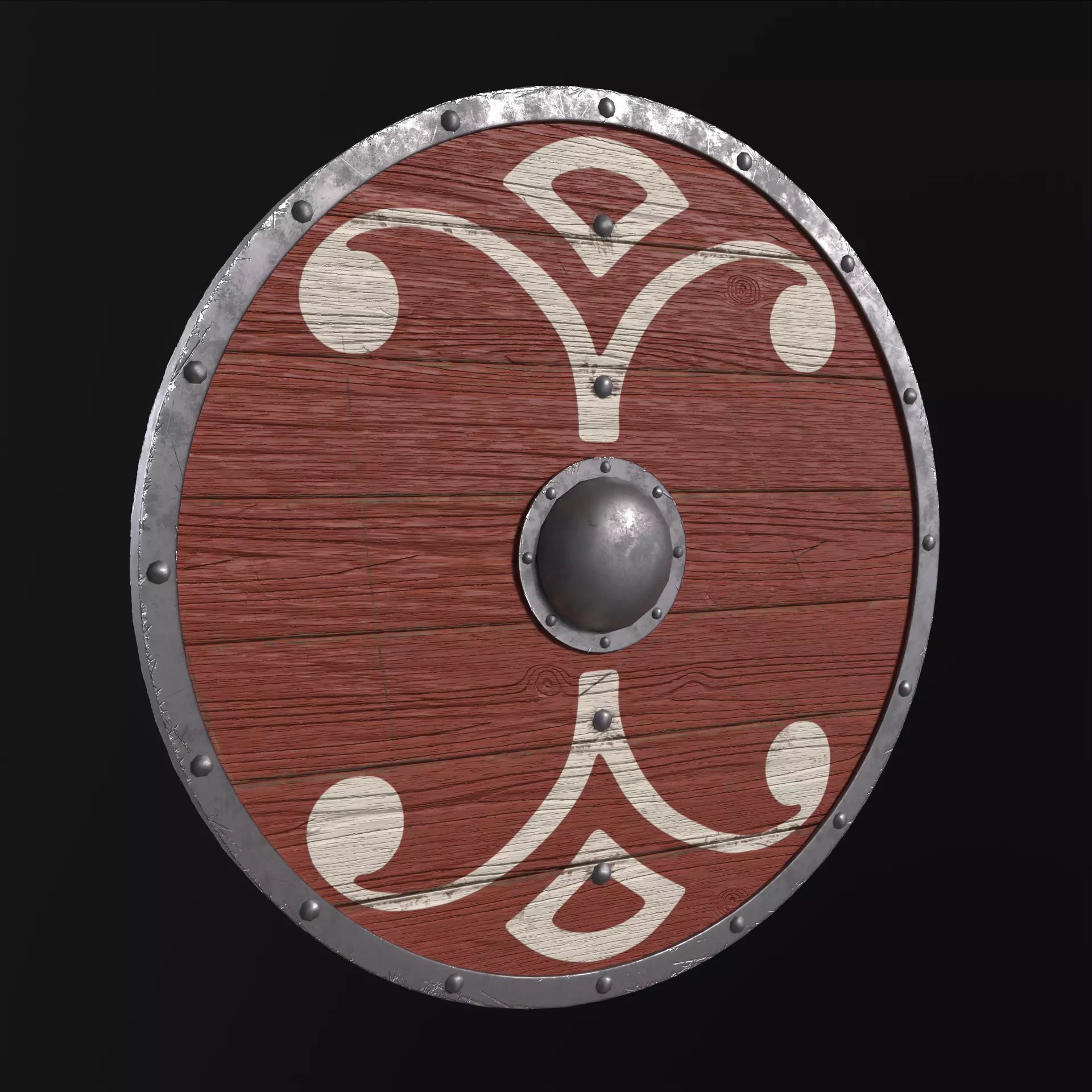 Viking Shield Collection Low-poly 3D model_45