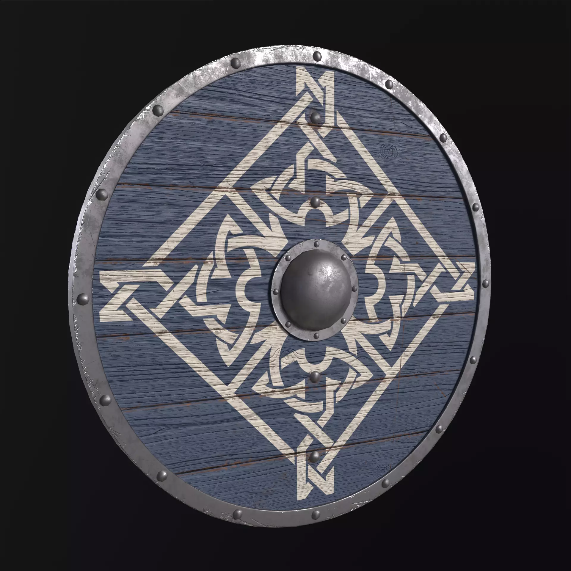 Viking Shield Collection Low-poly 3D model_35