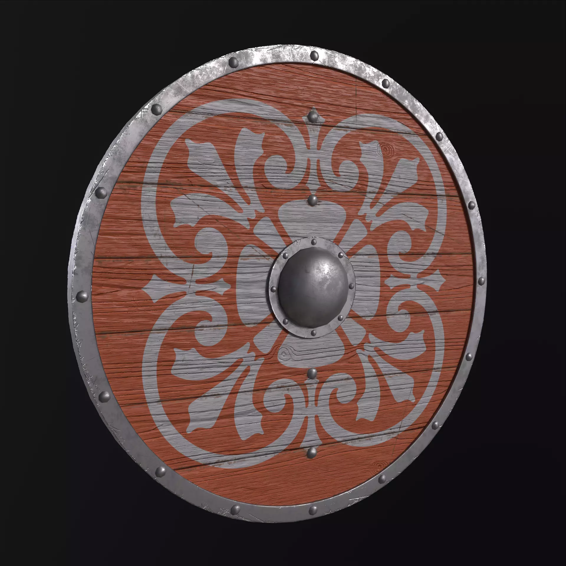 Viking Shield Collection Low-poly 3D model_50