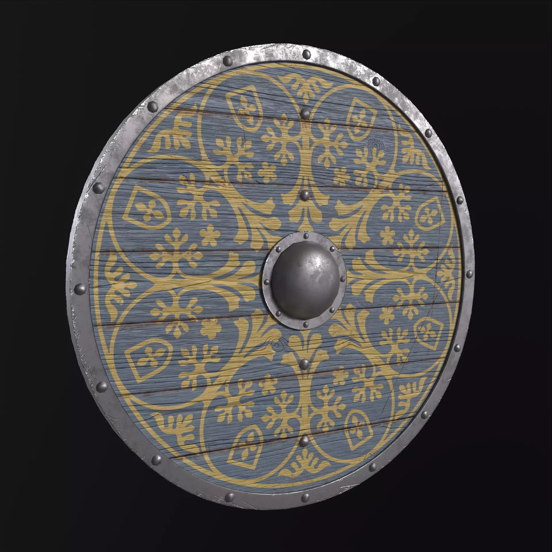 Viking Shield Collection Low-poly 3D model_23