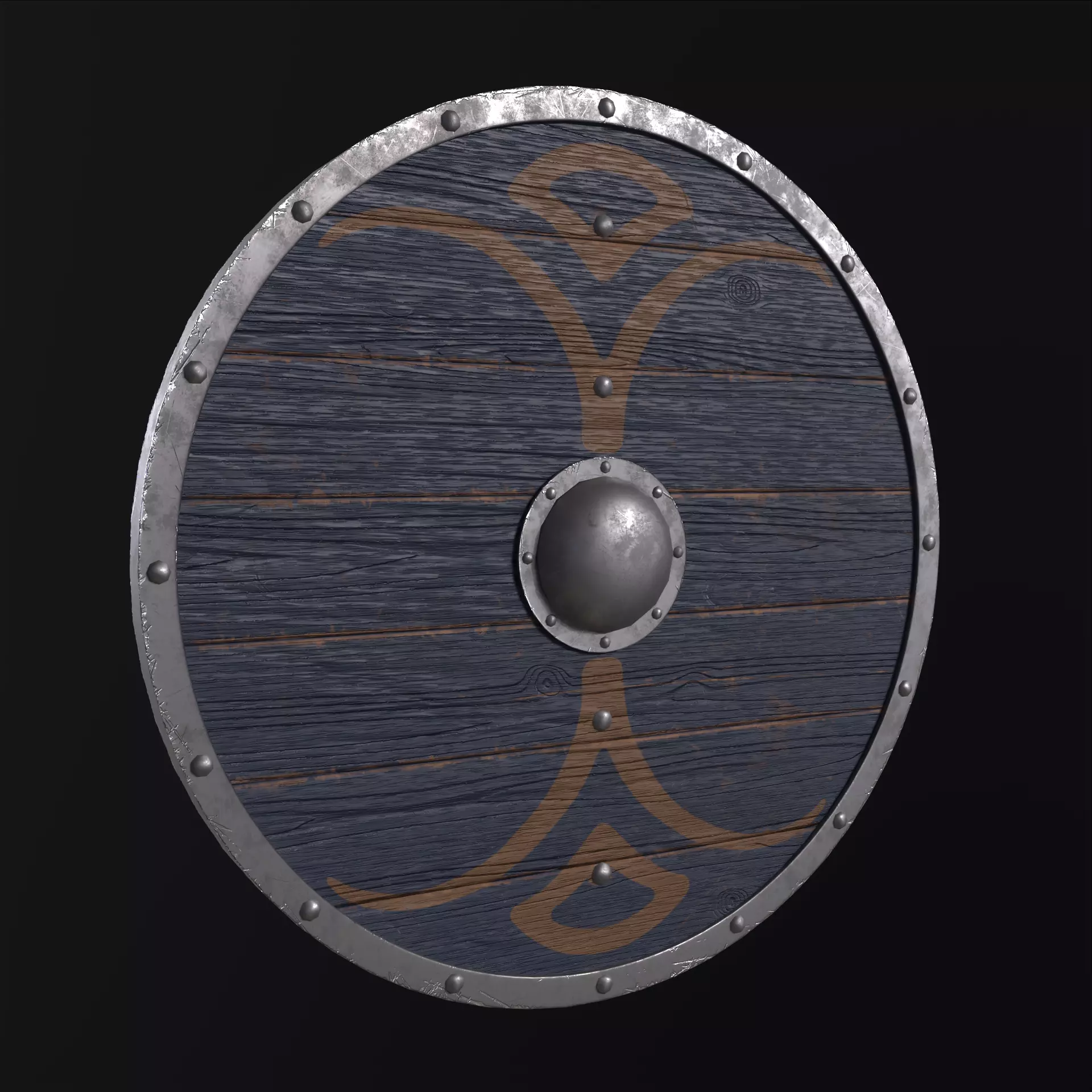 Viking Shield Collection Low-poly 3D model_41