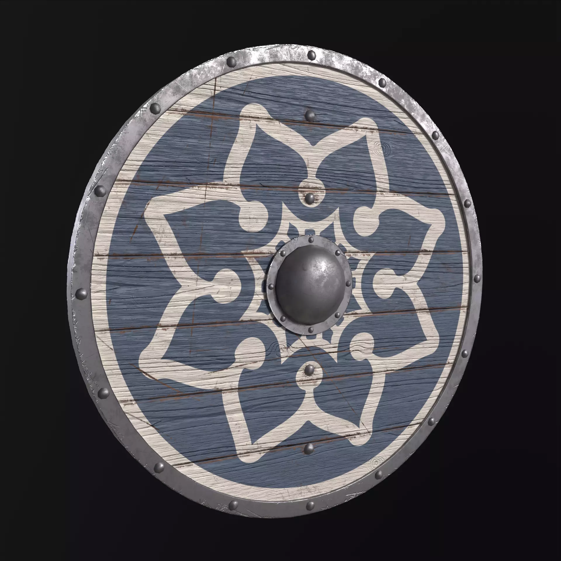 Viking Shield Collection Low-poly 3D model_17