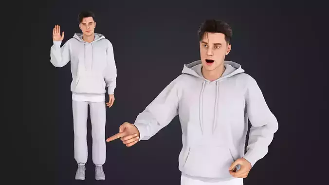 Men wearing hooded sweatshirts