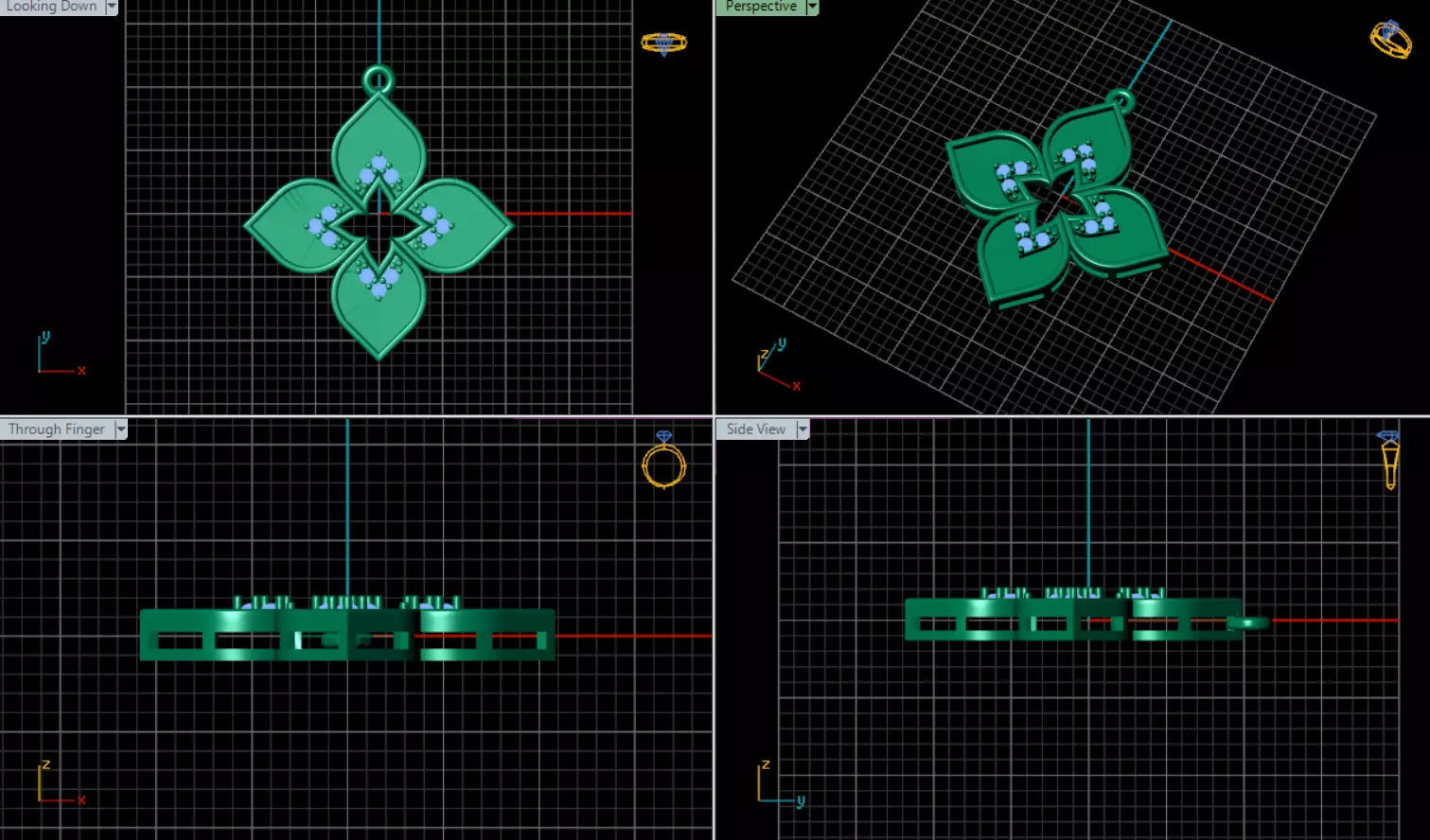 Pendant Roberto Coin 3D print model_6
