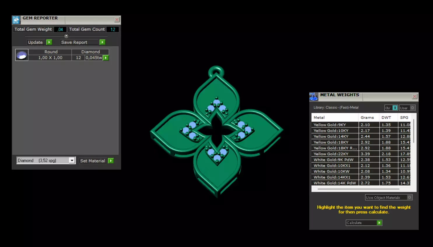 Pendant Roberto Coin 3D print model_11