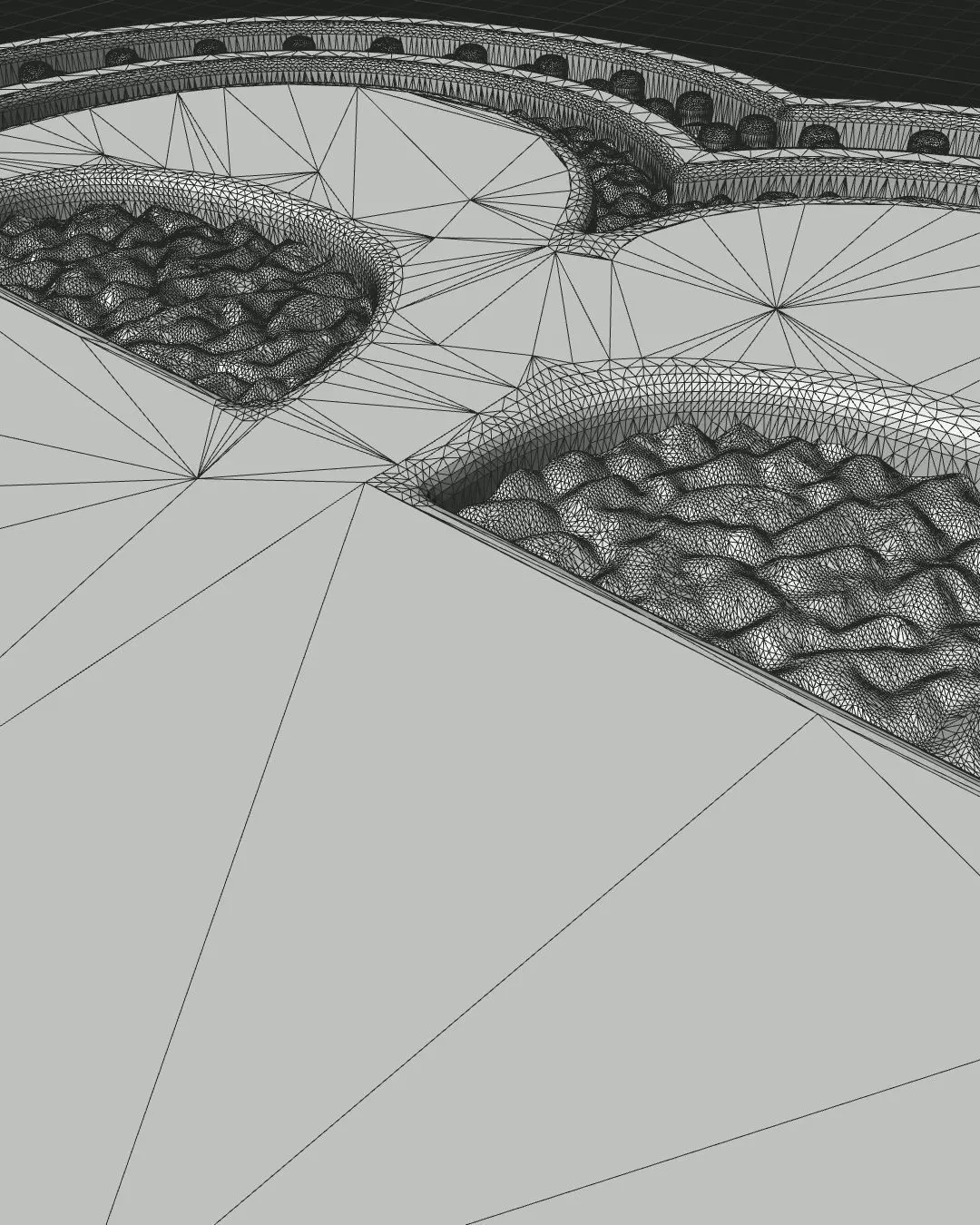 B Pendant Gems Outline and Textured Low Relief 3D print model 3D print model_6