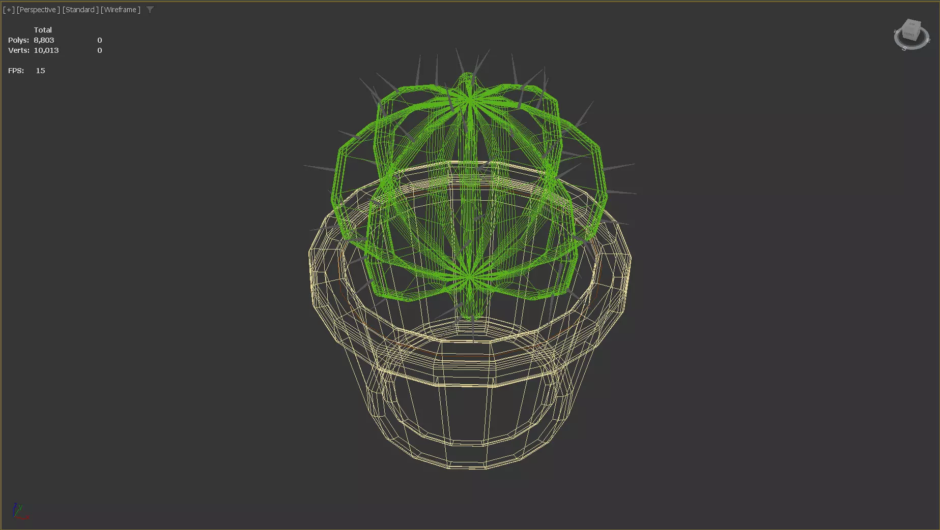 Stylized Low-Poly Cactus Low-poly 3D model_13