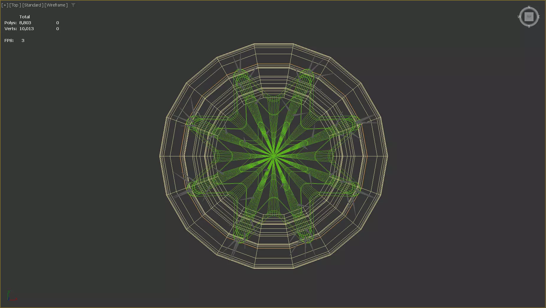 Stylized Low-Poly Cactus Low-poly 3D model_12