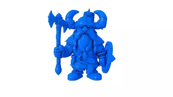 Cartoon Viking - Viking - Axe And Shield 