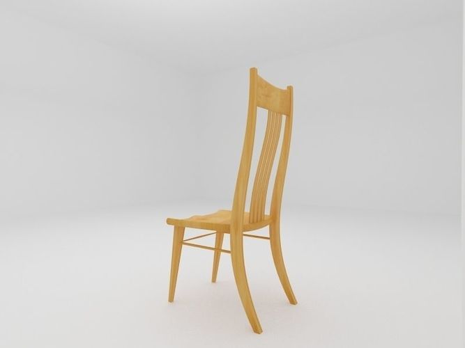 wooden chair 3D model