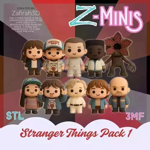 STRANGER THINGS PACK 1 Z-MINIS