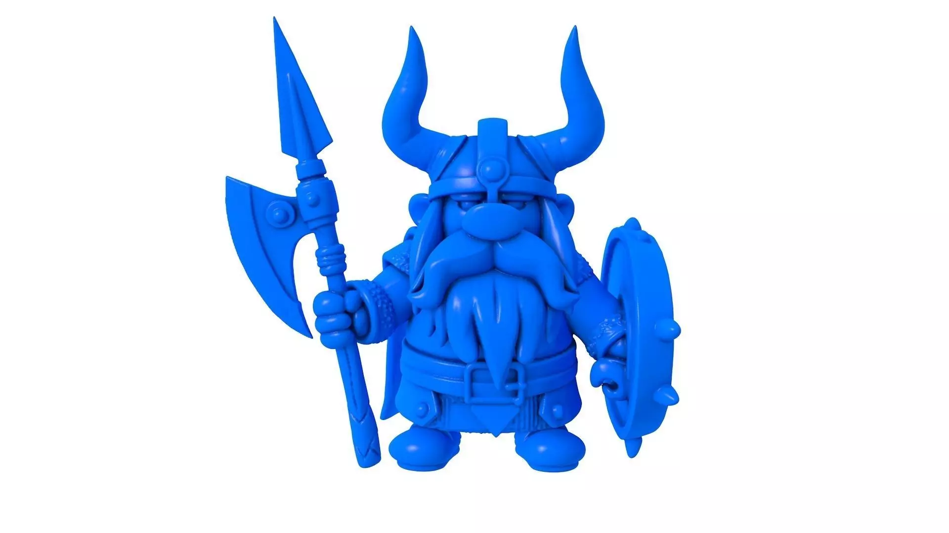 Cartoon Viking - Viking - Warrior - Viking Warrior - Axe And 3D print model