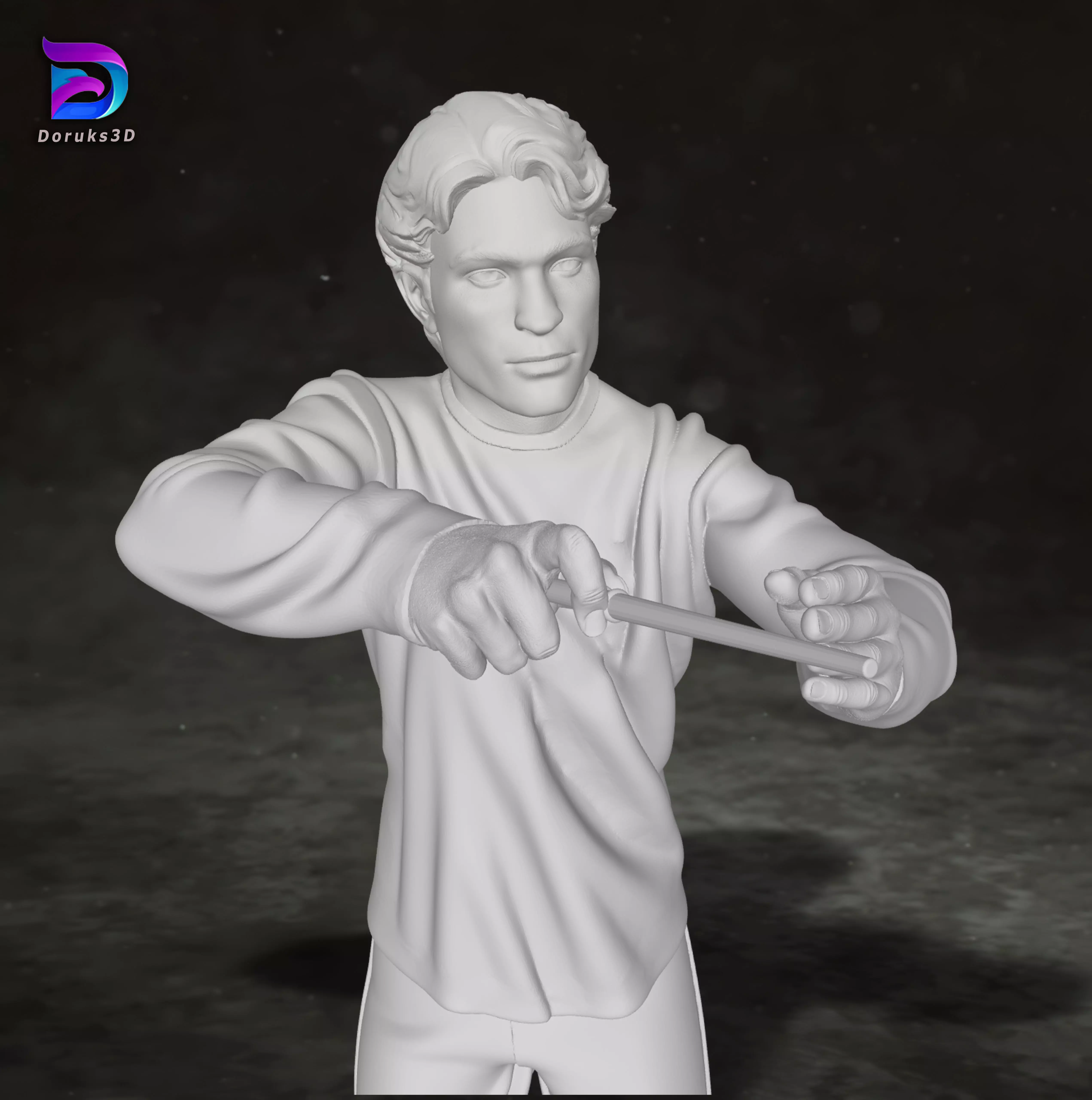 Cedric Diggory Harry potter Robert Pattinson Action Figure 3D print model_2