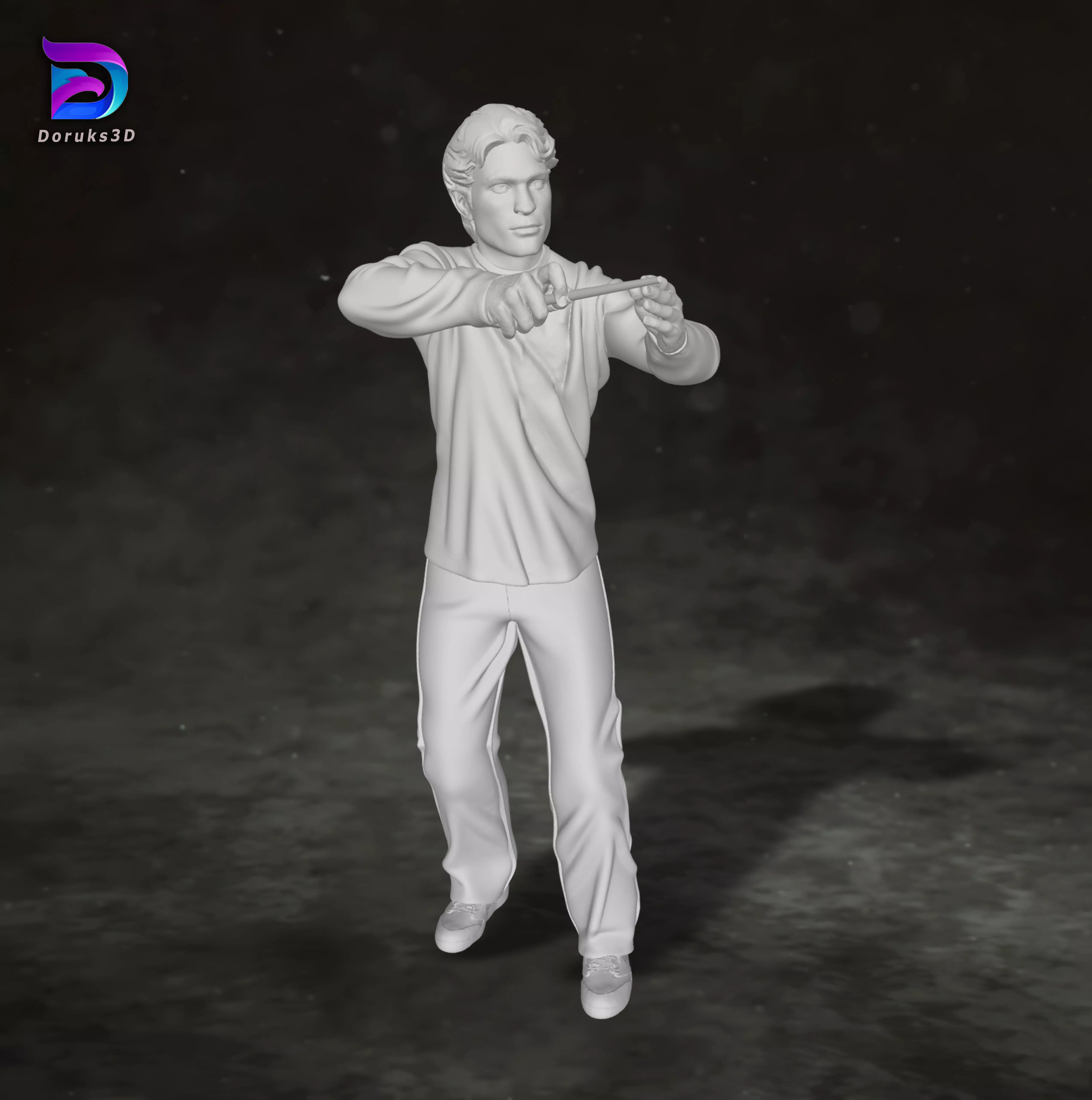 Cedric Diggory Harry potter Robert Pattinson Action Figure 3D print model_3