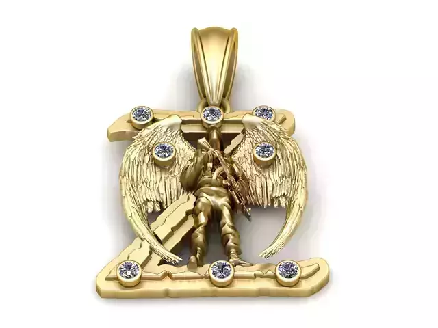 Angel Man Pendant 3D Printable Model