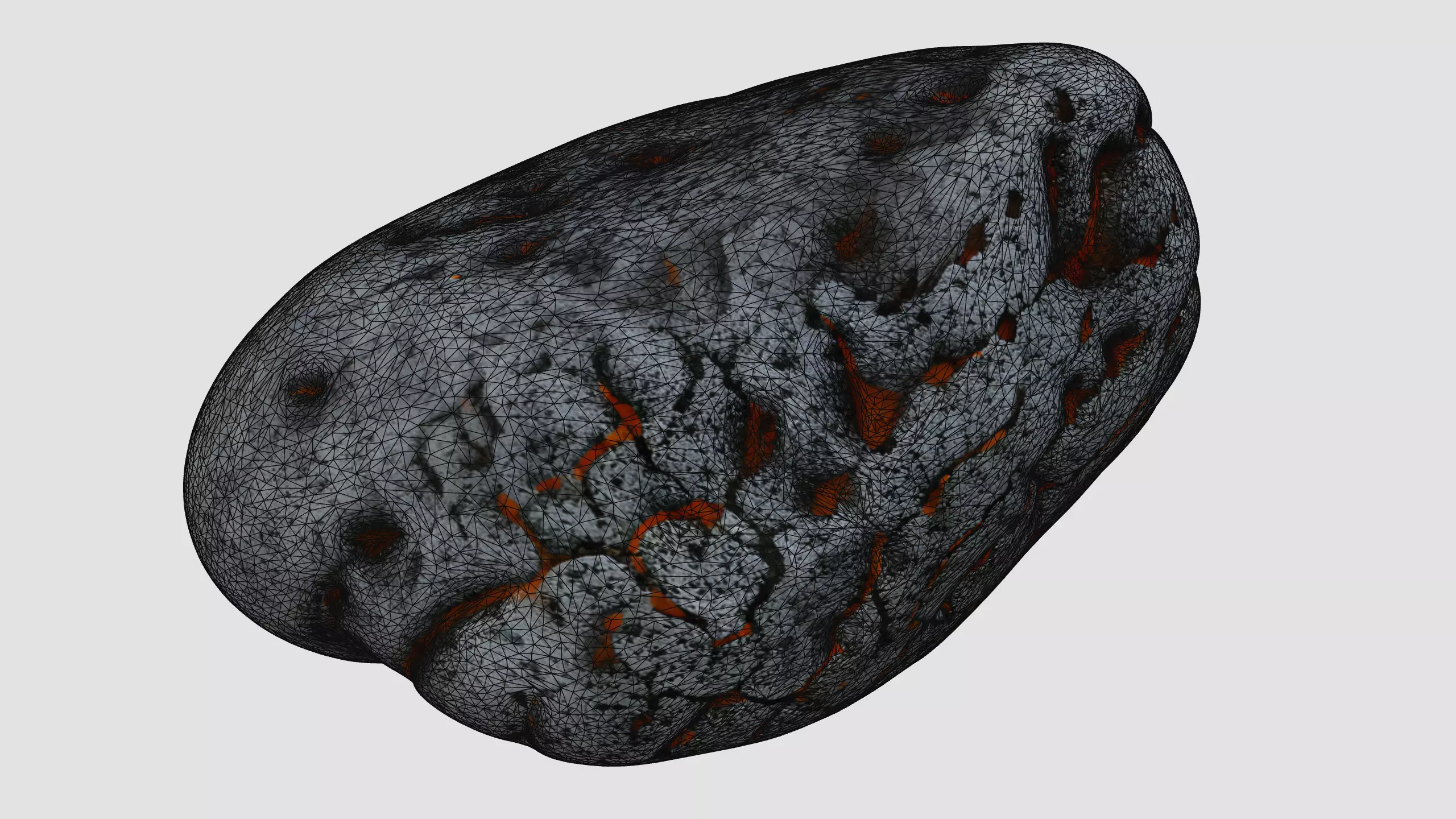 Lava Rock Pack Vol 3 Hyper Realistic Molten Volcanic Rocks Low-poly 3D model_11