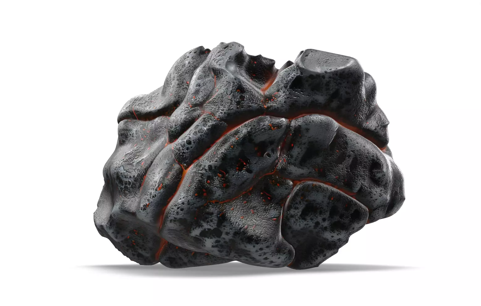 Lava Rock Pack Vol 3 Hyper Realistic Molten Volcanic Rocks Low-poly 3D model_17