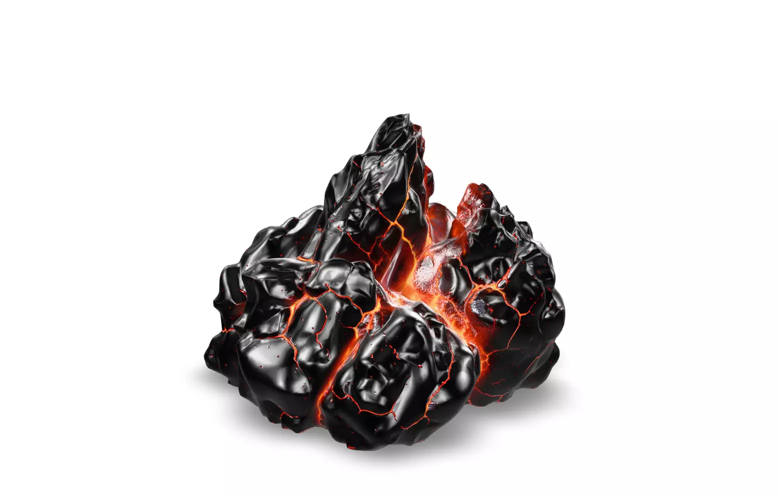 Lava Rock Pack Vol 3 Hyper Realistic Molten Volcanic Rocks Low-poly 3D model_2