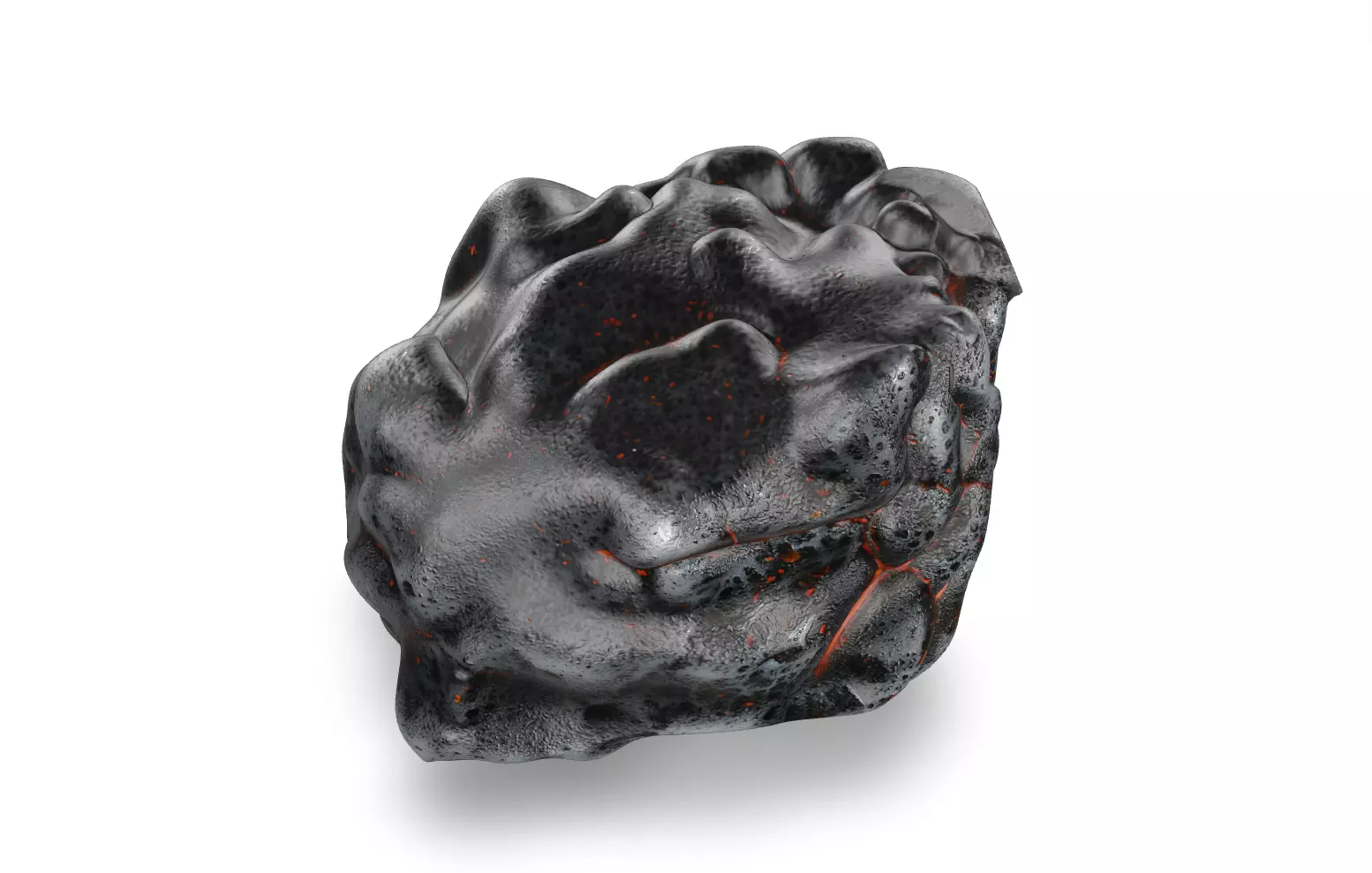 Lava Rock Pack Vol 3 Hyper Realistic Molten Volcanic Rocks Low-poly 3D model_24