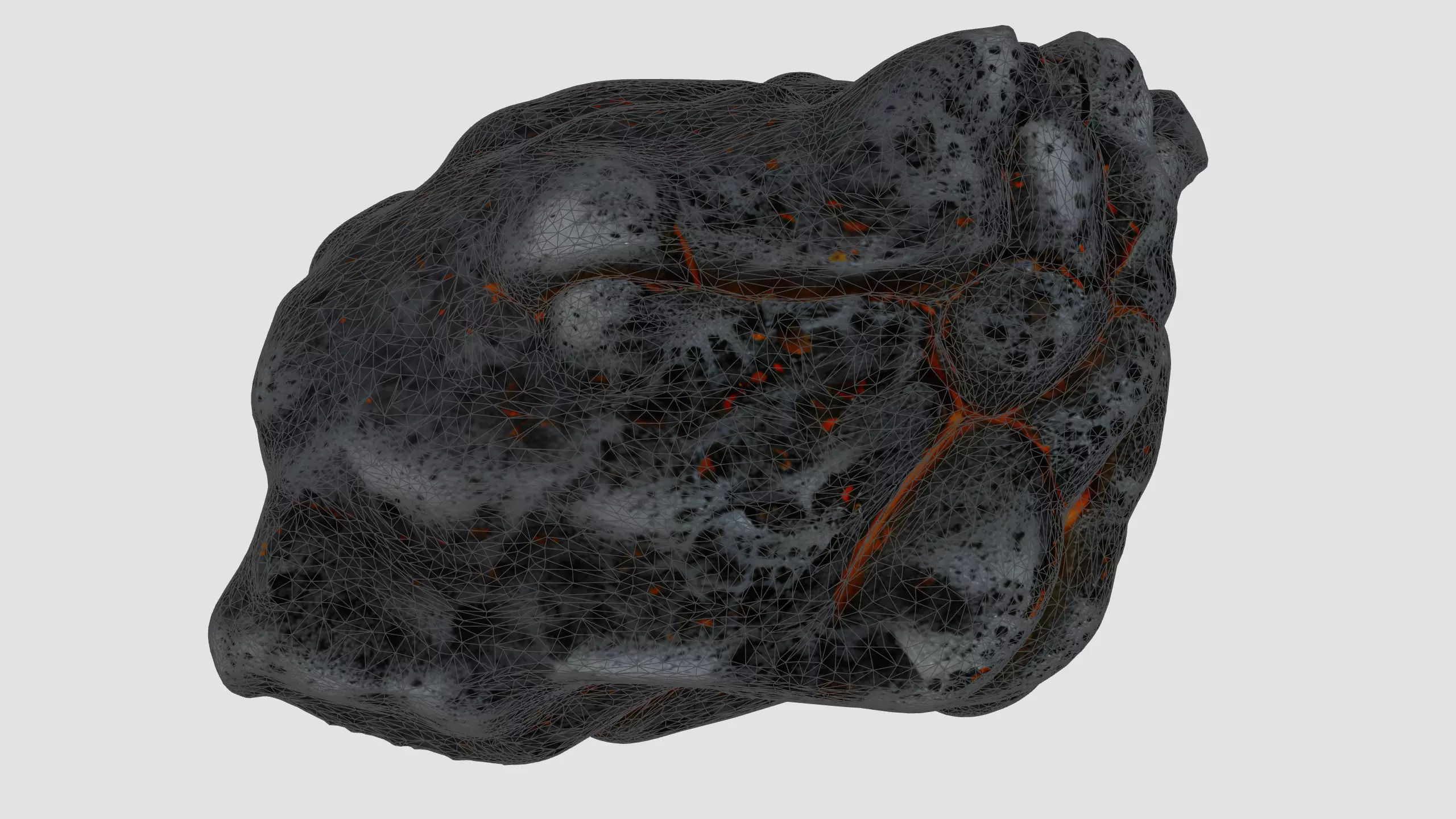 Lava Rock Pack Vol 3 Hyper Realistic Molten Volcanic Rocks Low-poly 3D model_34