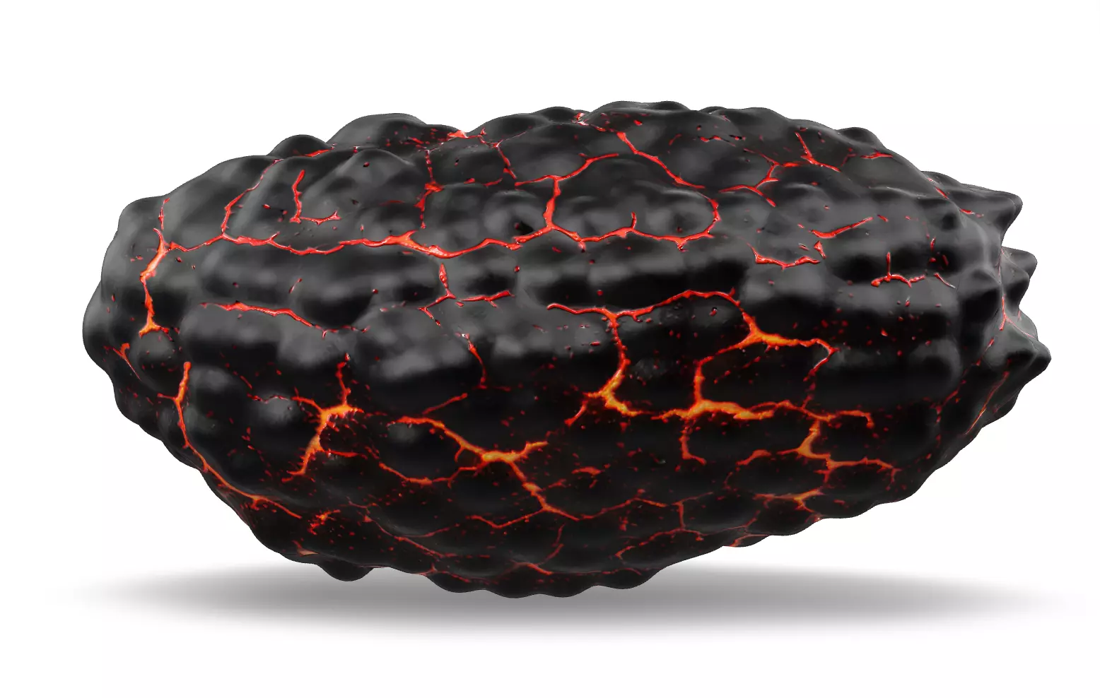 Lava Rock Pack Vol 3 Hyper Realistic Molten Volcanic Rocks Low-poly 3D model_21